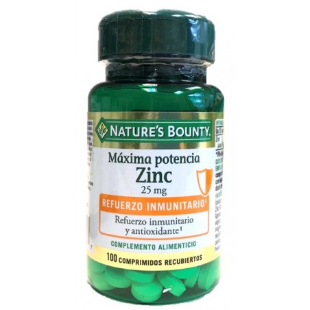 N's B-ZINC MAXIMA POTENCIA 25 mg.(100)Comp.recubie